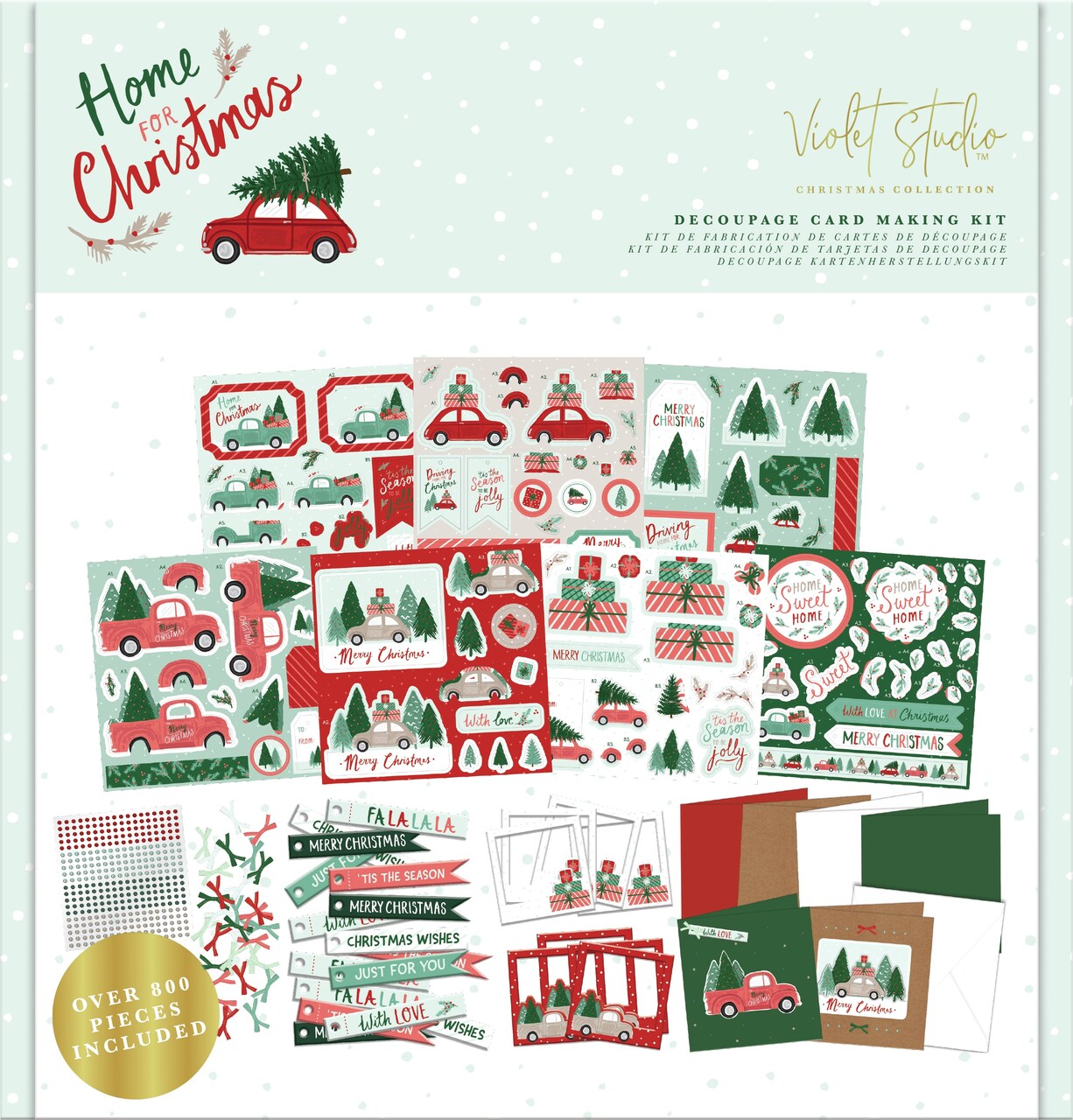Violet Studio Decoupage Card Making Bundle-Home For Christmas